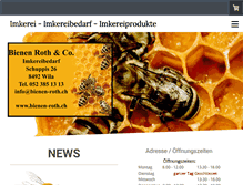 Tablet Screenshot of bienen-roth.ch